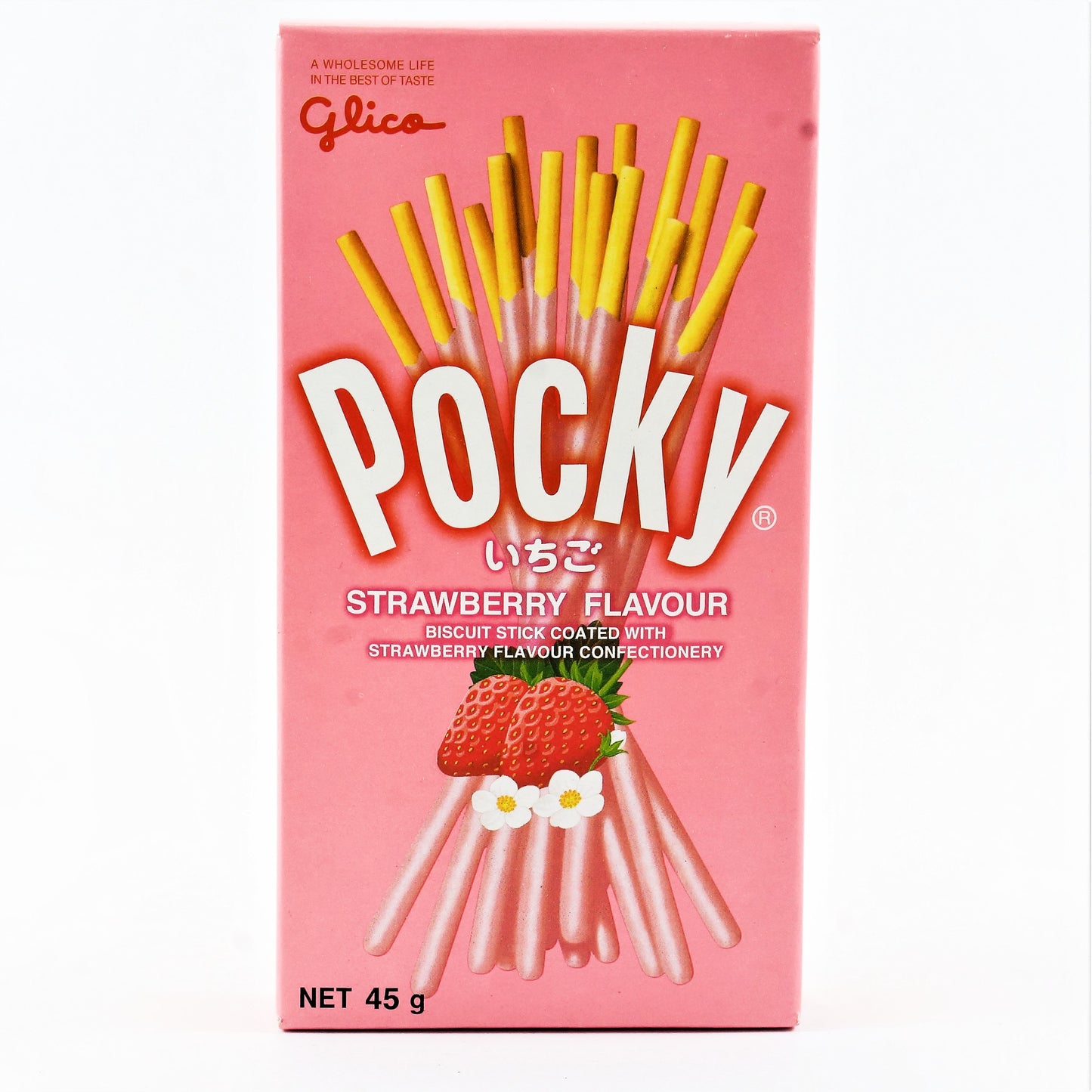 GLICO POCKY BISCUITS STRAWBERRY 45G