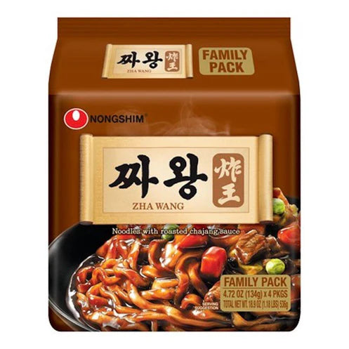 Nongshim Zha Wang (Noodles with Roasted Blackbean Sauce) 4P