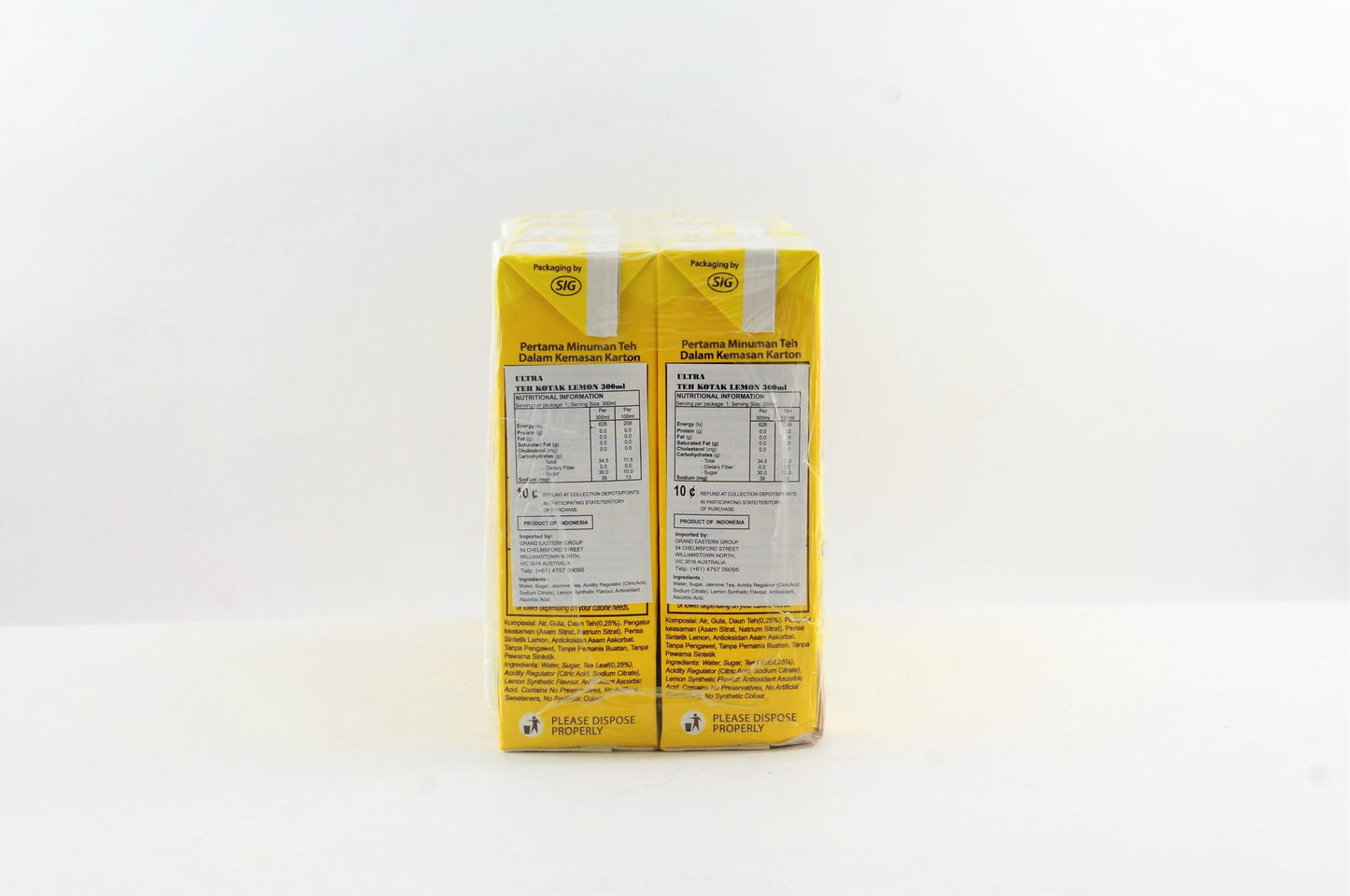 ULTRA TEH KOTAK RASA LEMON 6P X 200ML