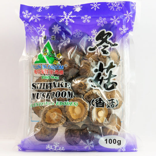 PLUM BLOSSOM SHITAKE MUSHROOMS 100G