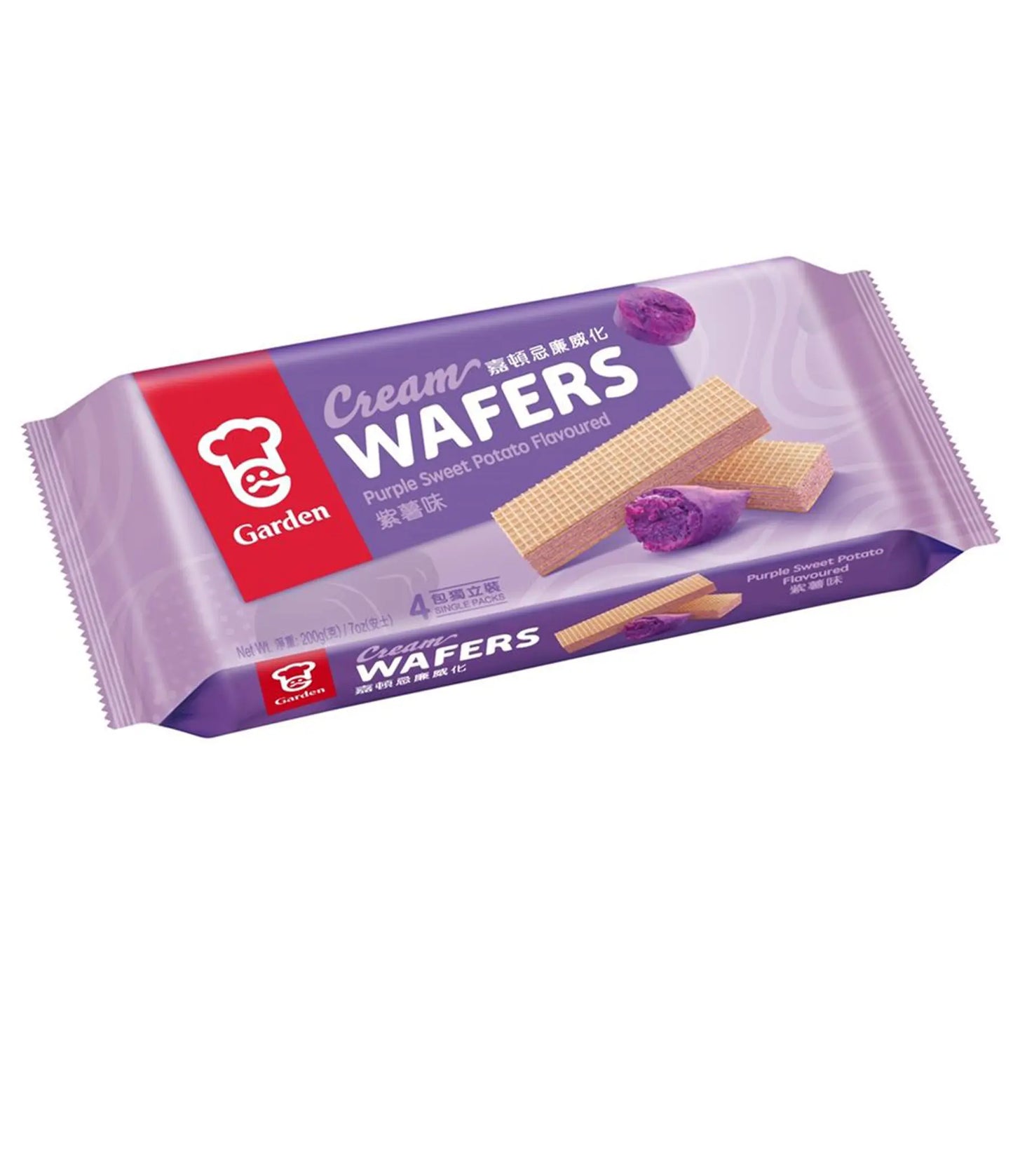 Garden Cream Wafers Purple Sweet Potato Flavour 200g