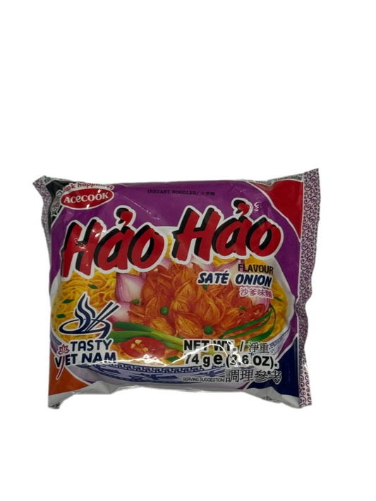 Acecook Hao Hao Instant Noodle Sate Onion Flavour 74g