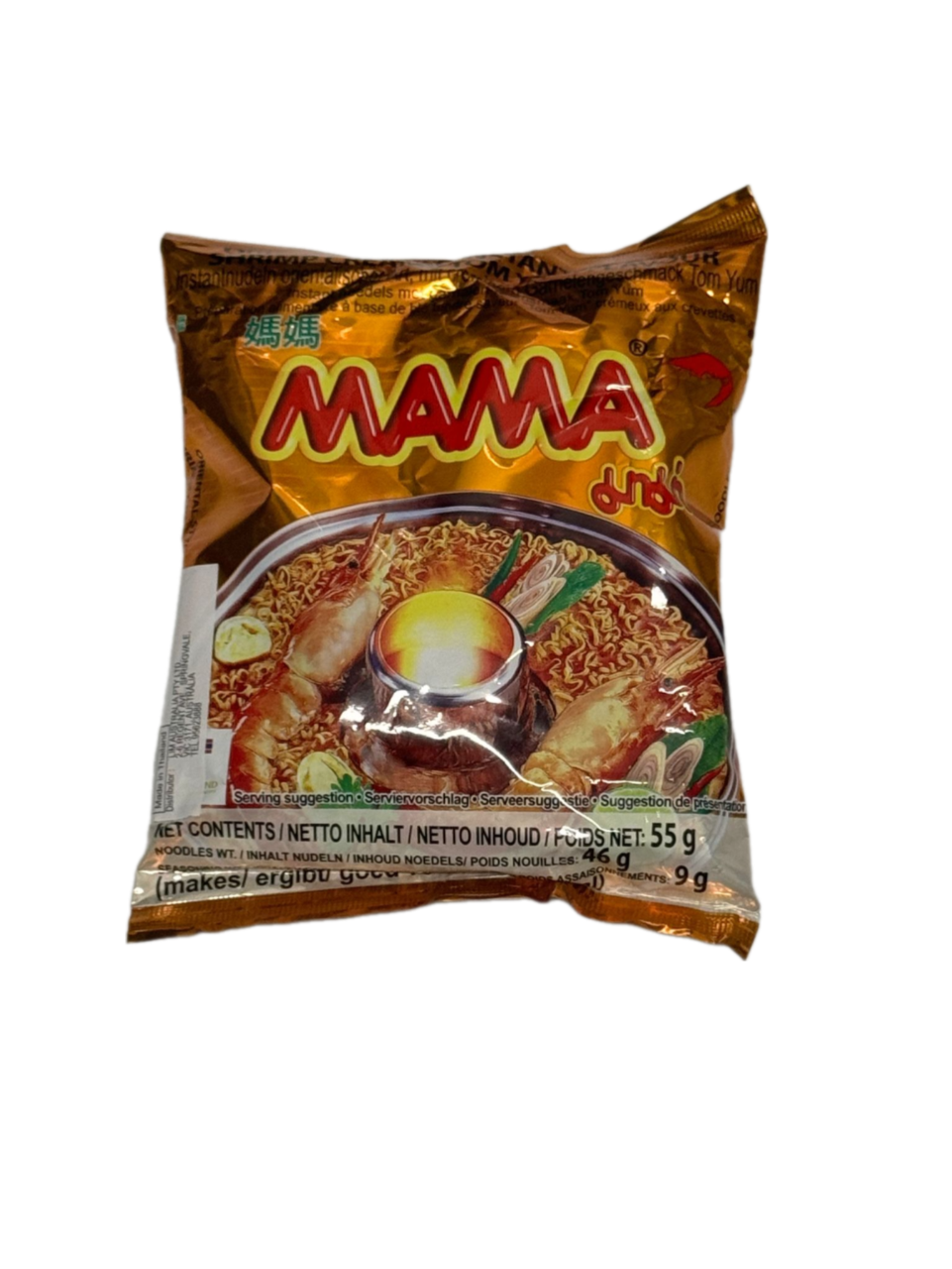 Mama Shrimp Creamy Tom Yum Flavour Noodles 55G