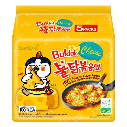 Samyang Hot Chicken Flavour Ramen Cheese Flavour 5x140g